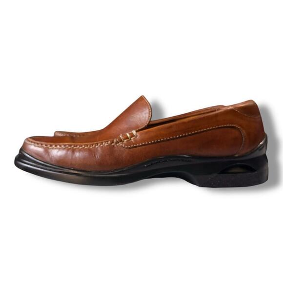 Vintage Cole Haan Loafers Mens Y2K Brown White Stitch Square Toe Air Size 9.5 M main image 7
